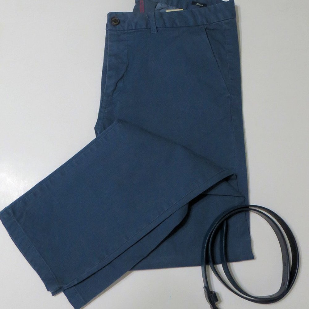 Scotch & Soda Mens 34-32 Chino Pants & Matching Belt Like New